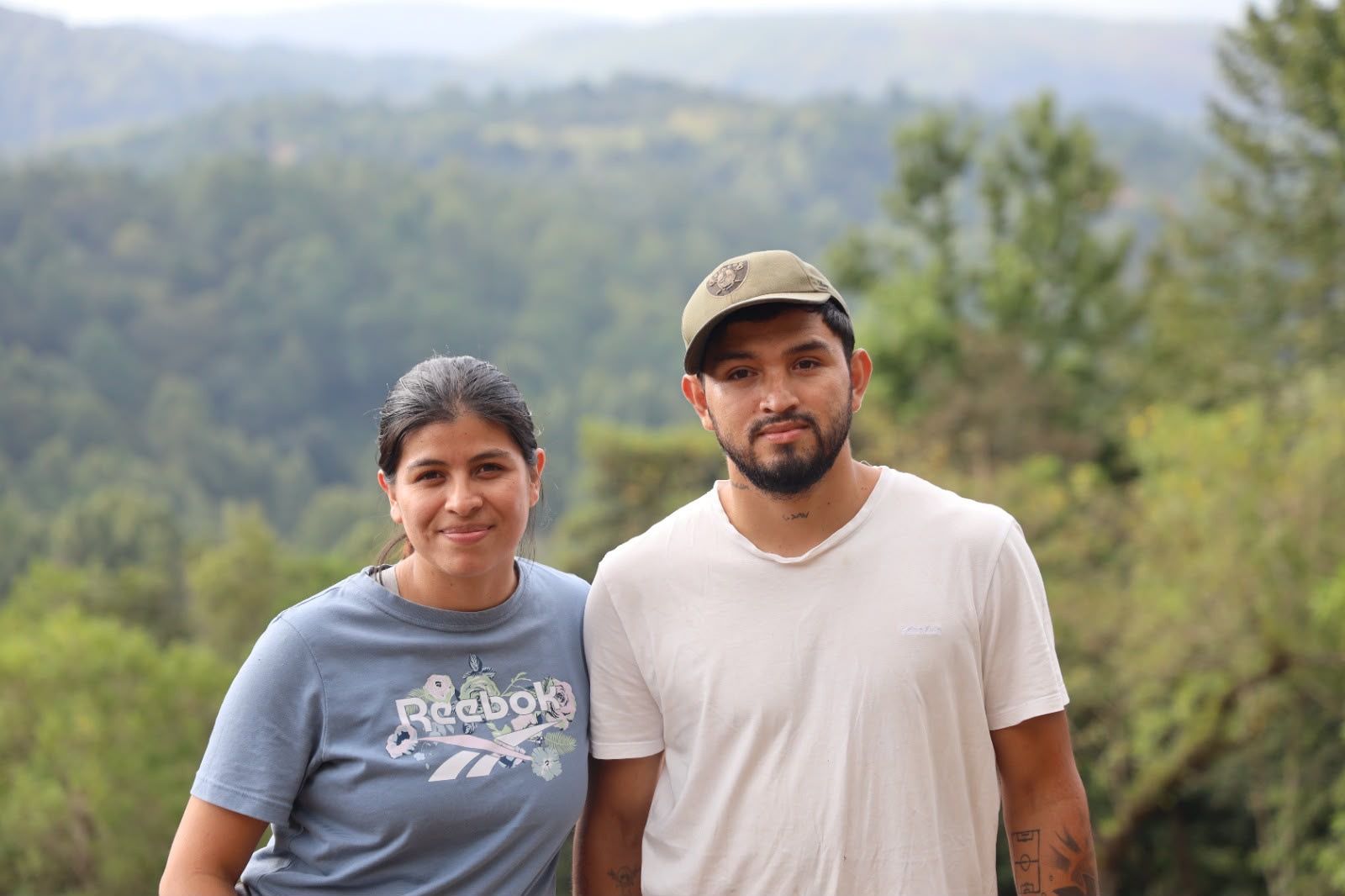 Members of the Sánchez family at their farm in San Andrés, Honduras